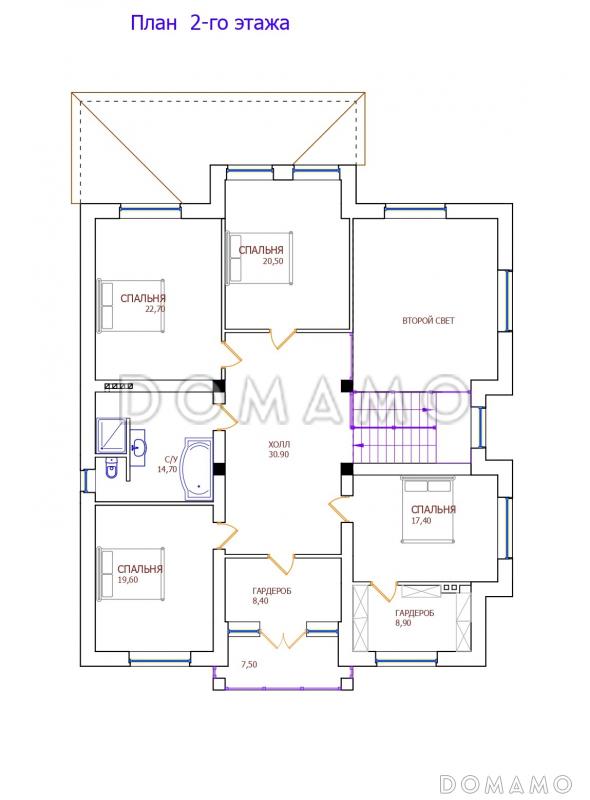 Проект 310 / План 2 этажа