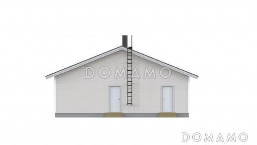 Проект одноэтажного каркасного дома / Фасад 3