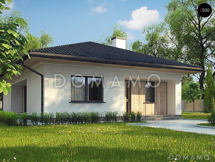 Проект комфортного одноэтажного дома из кирпича с тремя спальнями для узкого участка / 6