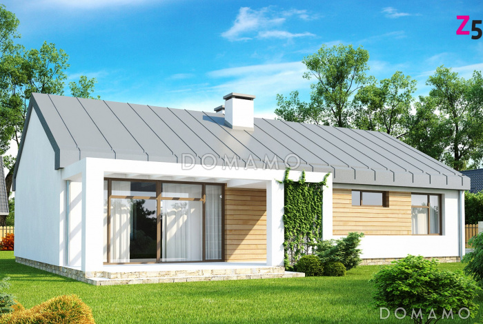 Проект загородного дома с просторной кладовой на кухне, террасой, ванной с окном Проект загородного дома с просторной кладовой на кухне, террасой, ванной с окном