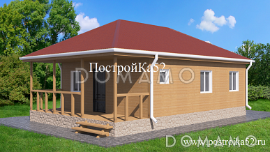 Проект одноэтажного каркасного дома Оринки