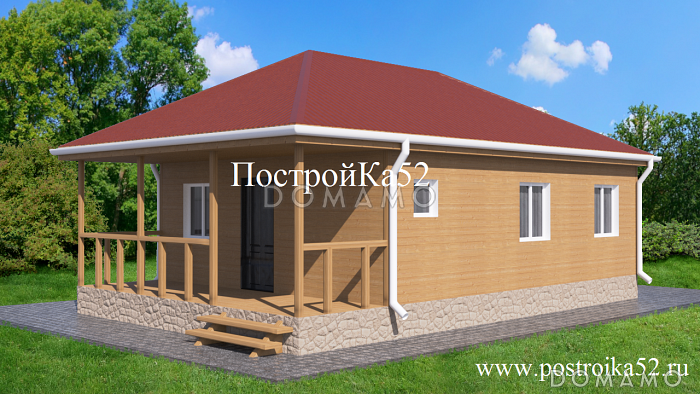 Проект одноэтажного каркасного дома Оринки Проект одноэтажного каркасного дома Оринки