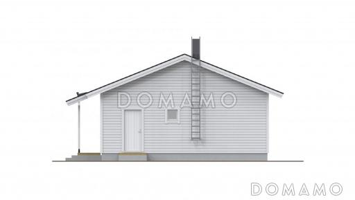 Проект одноэтажного каркасного дома с удобной планировкой / Фасад 2