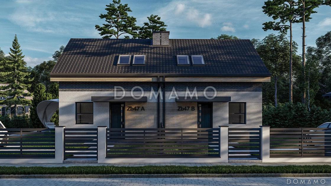 Проект двухсемейного дома из газобетона с тремя спальнями на мансарде / 5