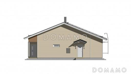 Проект дома с небольшой сауной / Фасад 1