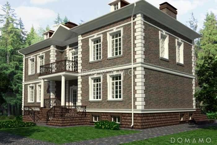 Проект загородного дома с большой бильярдной Проект загородного дома с большой бильярдной