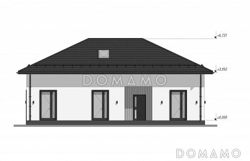 Проект стильного дома с мансардой S-211 / Фасад 1