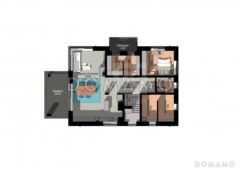 КейСтрой-292 / План 1 этажа