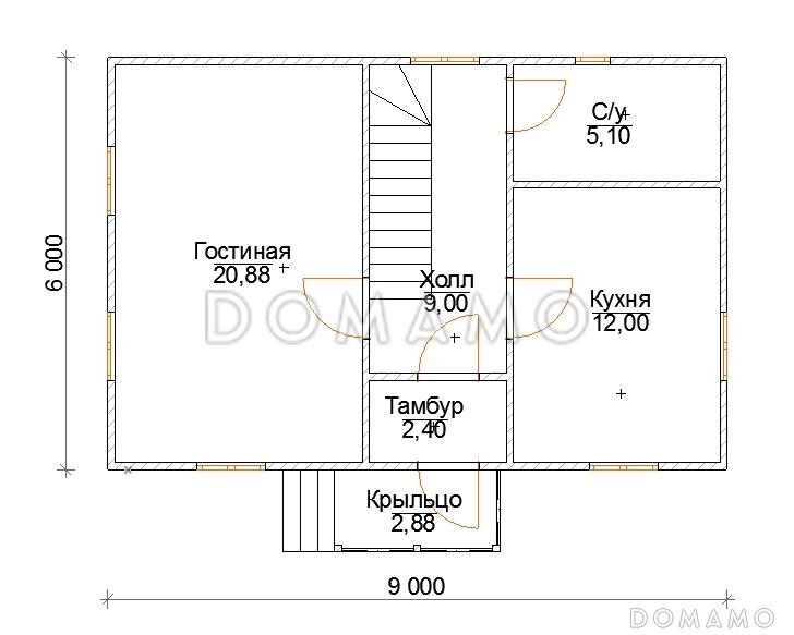 Дядя Федр / План 1 этажа