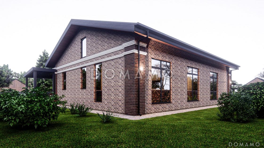 Проект дома из газобетона с мансардным этажом, верандой и 3 спальнями / 5