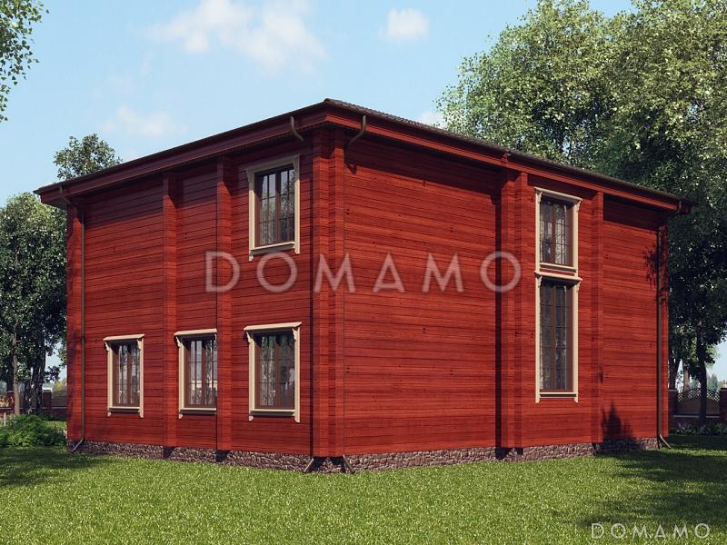 Проект просторного дома из клееного бруса / 2