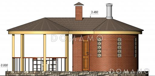 Проект винного погреба с террасой / Фасад 2
