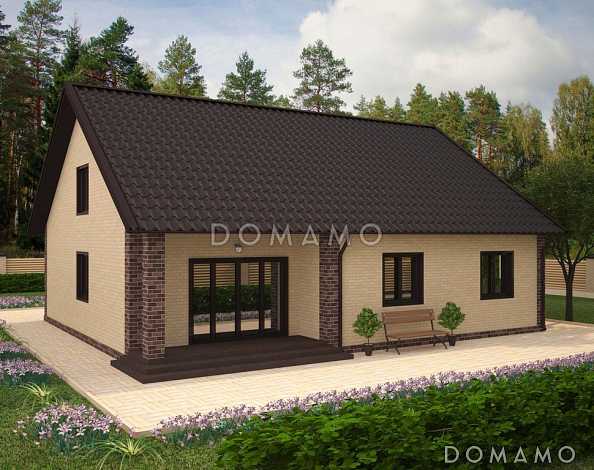 Проект дома с кладовой в кухне, двумя террасами, просторной гостиной Проект дома с кладовой в кухне, двумя террасами, просторной гостиной