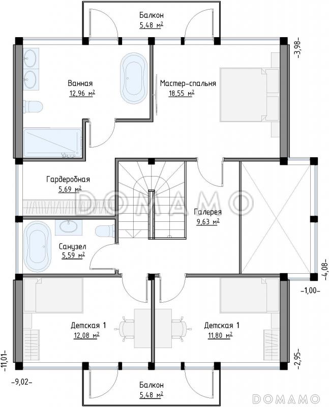 SCANDI 167 / План 2 этажа