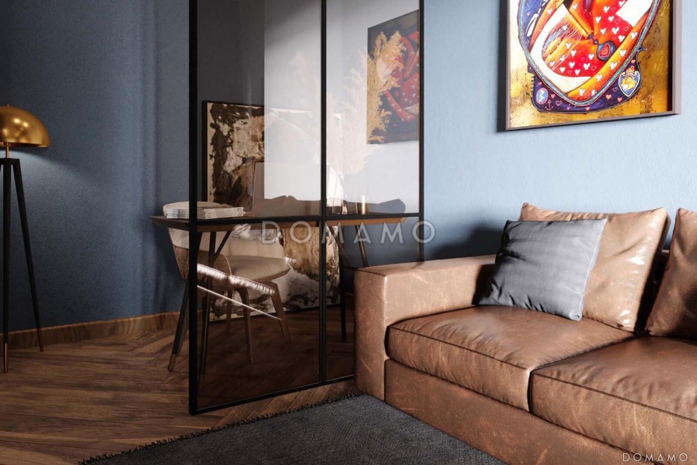 Проект кирпичного Г-образного дома с 3 спальнями, сауной и барбекю на террасе / 30