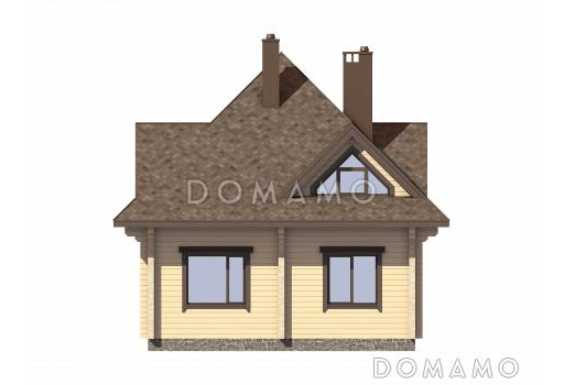 Проект дома из профилированного бруса / Фасад 4