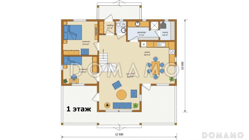 КР1 / План 1 этажа