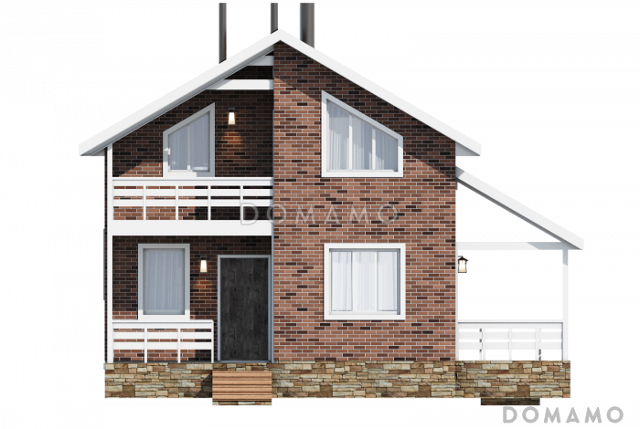 Двухэтажный дом «Гамма» (102 м2)