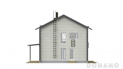 Проект двухэтажного комфортного дома / Фасад 2