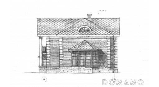 Проект двухэтажного дома с подвалом / Фасад 2