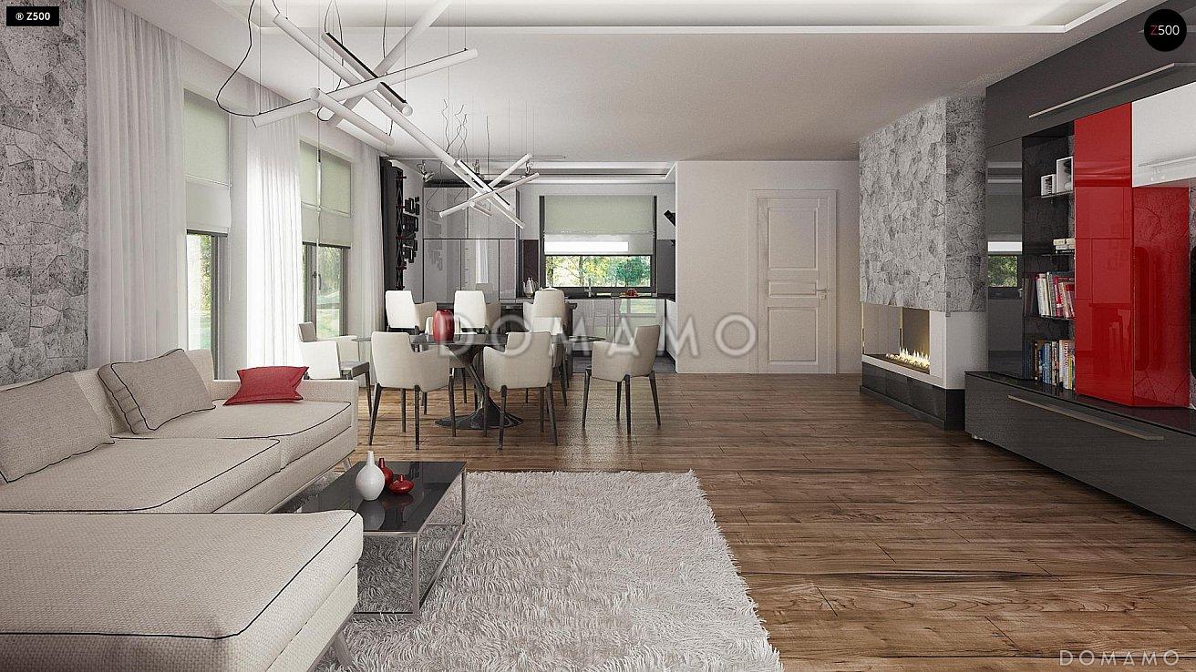 Проект просторного одноэтажного дома из газобетона с тремя спальнями, кабинетом и гаражом / 14