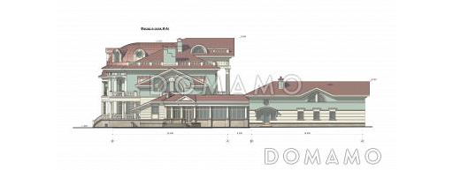 Проект большого дома более 1500 м. кв. / Фасад 4