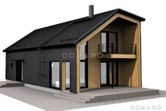 М-153 одноэтажный с мансардой