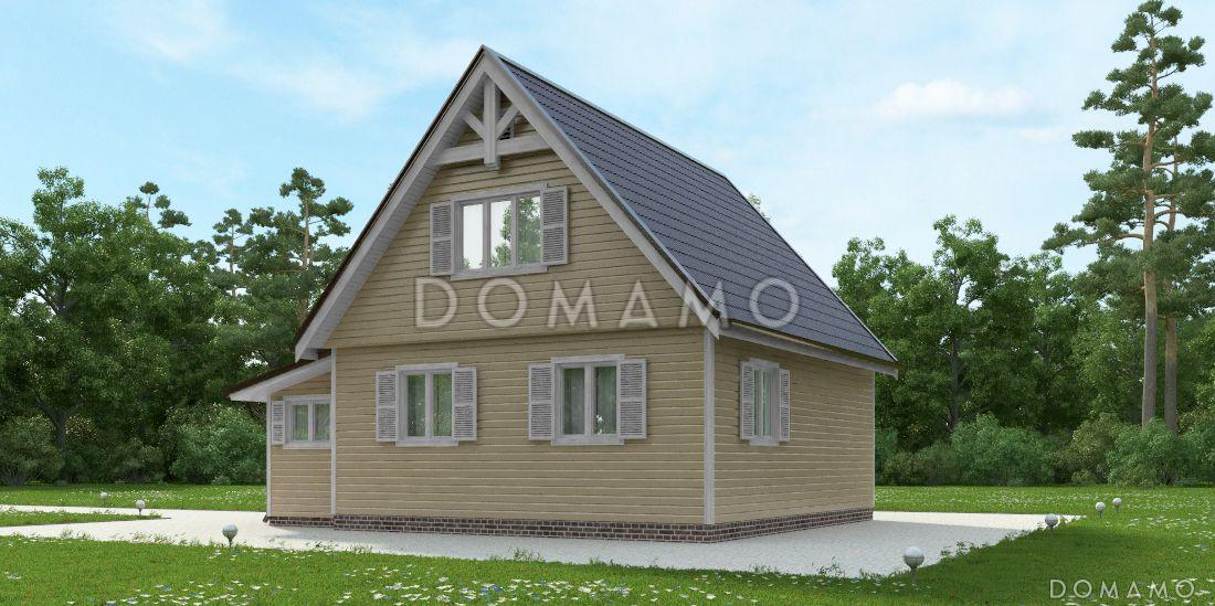 Проект дома из клееного бруса с небольшой кладовой / 5