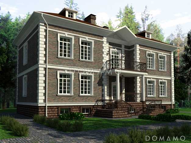 Проект загородного дома с большой бильярдной Проект загородного дома с большой бильярдной