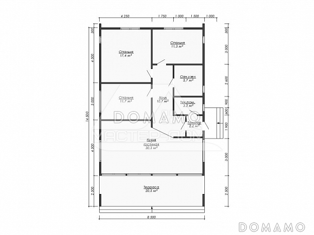 Барн2 / План 1 этажа Барн2 / План 1 этажа