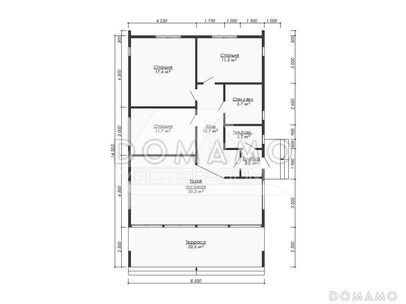 Барн2 / План 1 этажа