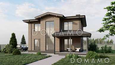 Проект двухэтажного газобетонного дома со вторым светом и детской на втором этаже