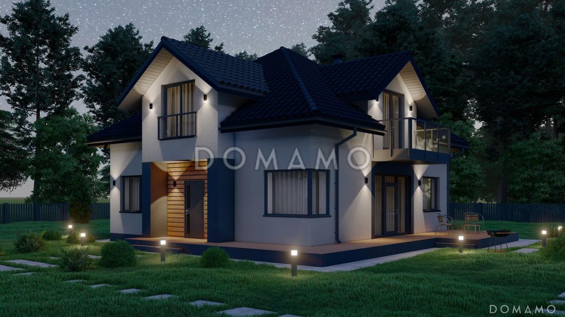 Проект двухэтажного дома с мансардой S-178-1 / 5