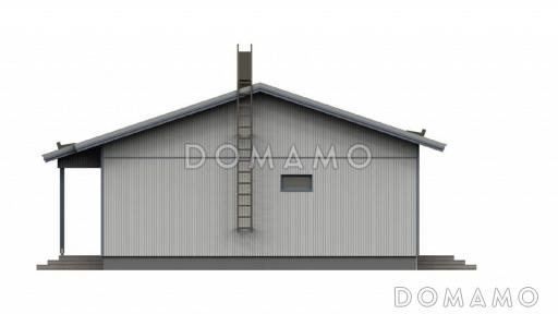 Проект уютного каркасного дома / Фасад 3 Проект уютного каркасного дома / Фасад 3