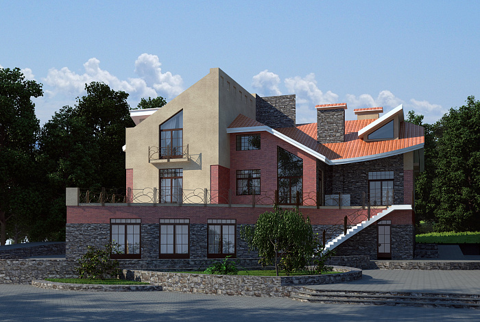 Элегантный дом в современном стиле