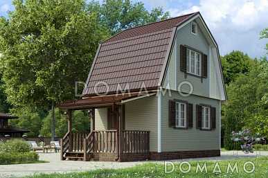 Проект маленького каркасного дома 