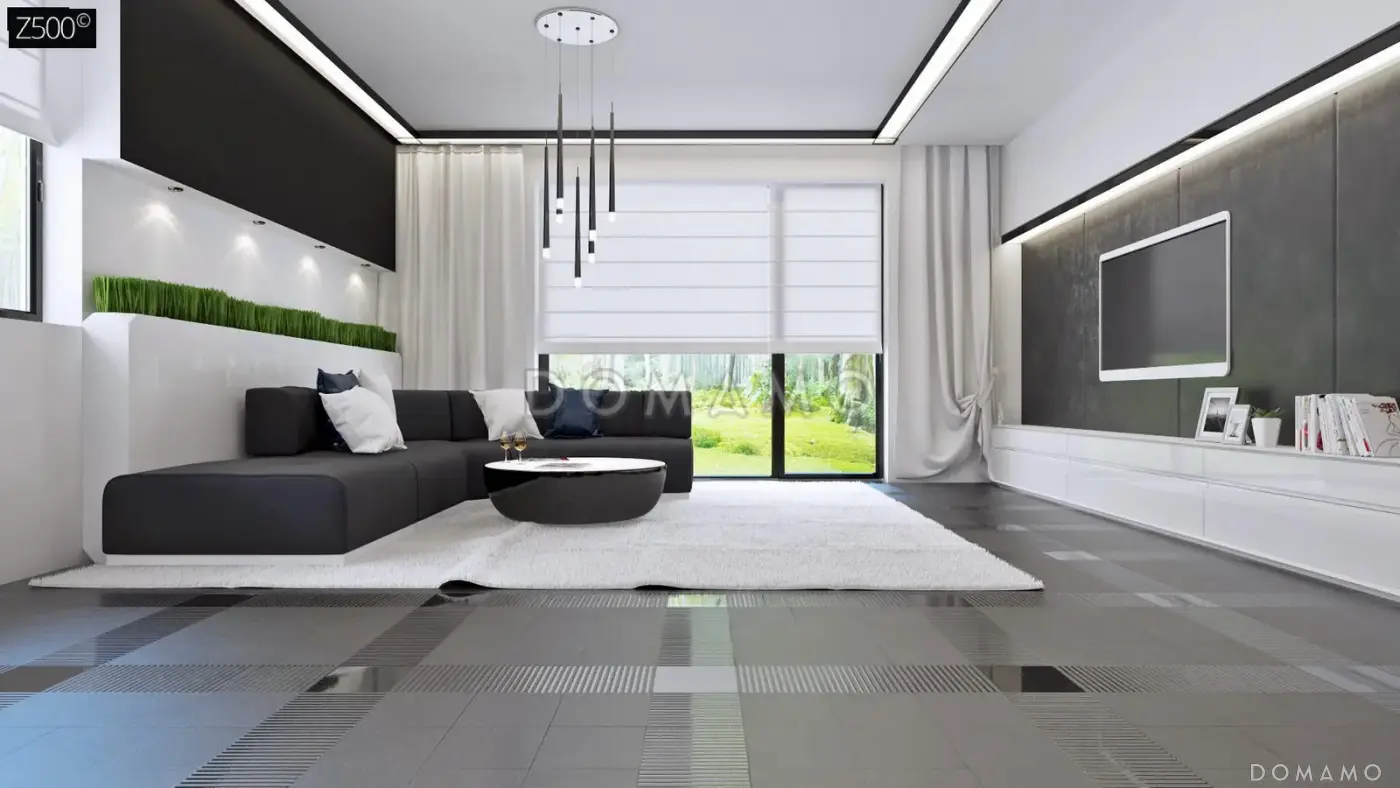 Проект компактного кирпичного дома с 3 спальнями, просторной гостиной и открытой террасой / 15