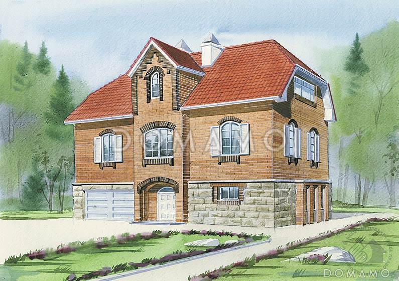 Проект просторного коттеджа с гаражом и сауной / 3