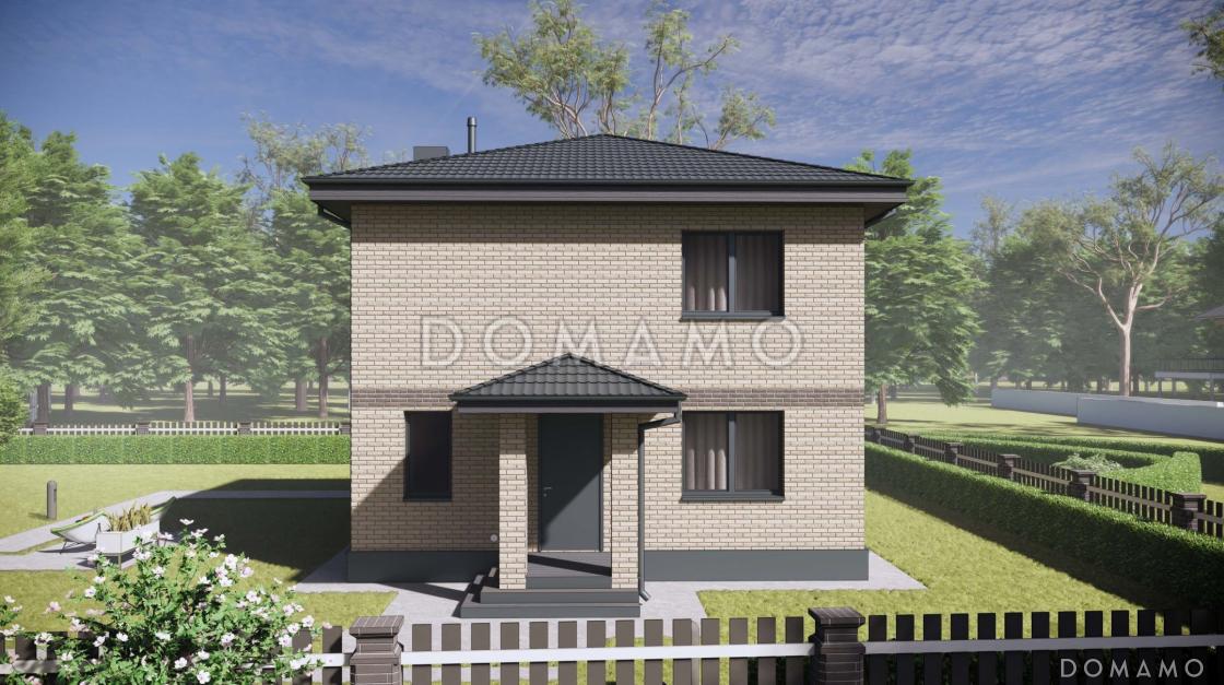 Проект строгого классического двухэтажного дома S-113 / 5