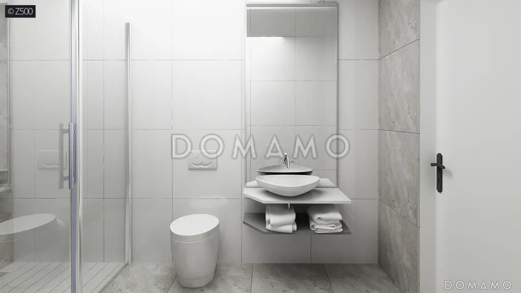 Проект дома из газобетона в стиле барнхаус с кабинетом, комнатой отдыха и увеличенной котельной / 11