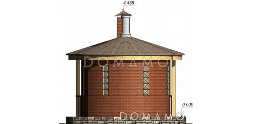 Проект винного погреба с террасой / Фасад 4