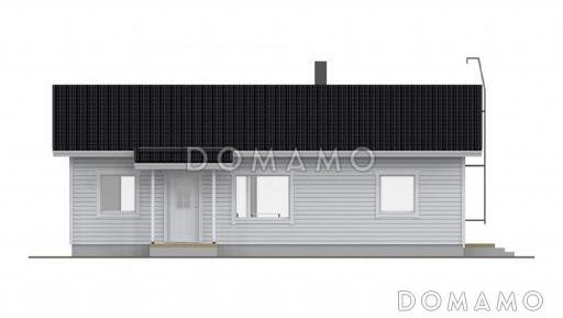 Проект одноэтажного каркасного дома с удобной планировкой / Фасад 1