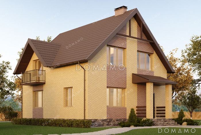 Проект компактного дома с тремя спальнями, котельной и изолированной кухней Проект компактного дома с тремя спальнями, котельной и изолированной кухней