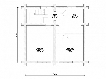 K-253 / План 2 этажа K-253 / План 2 этажа