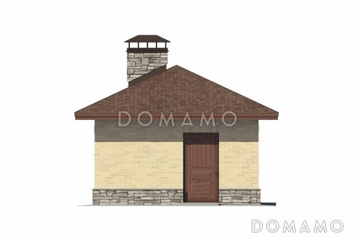 Хозяйственный блок - котельная, генераторная, кладовая / Фасад 4