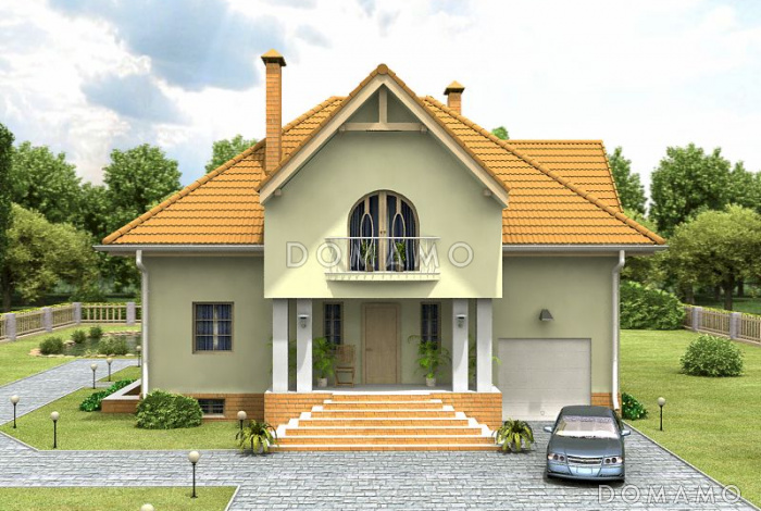 Проект современного дома усадебного типа с подвалом