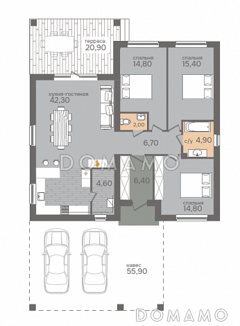 Горки-1 / План 1 этажа