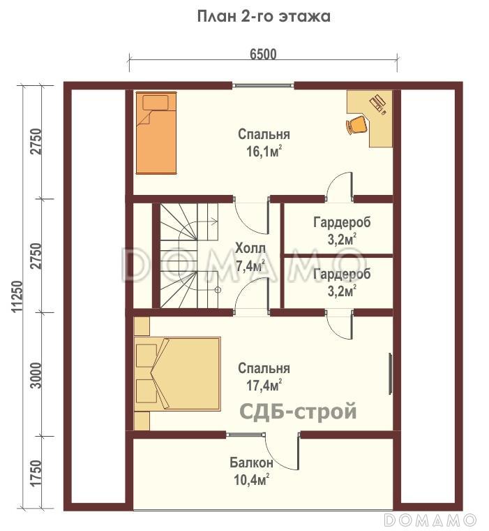 ДБР15 / План 2 этажа