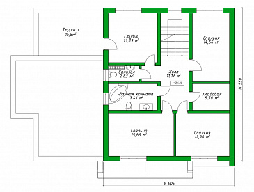 22-319 / План 2 этажа 22-319 / План 2 этажа