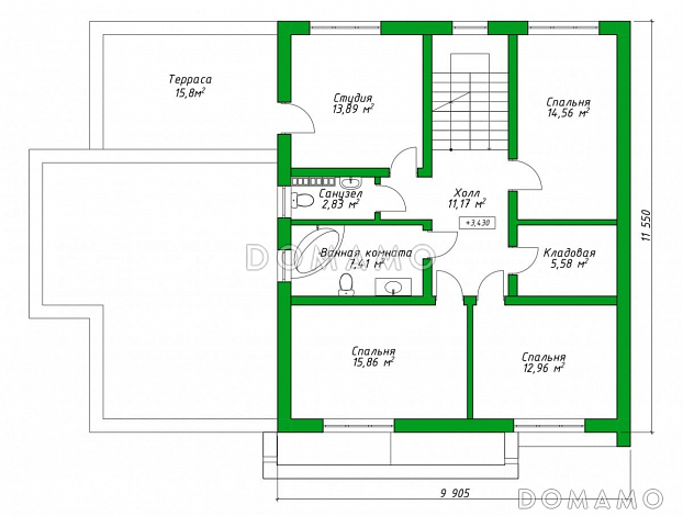 22-319 / План 2 этажа 22-319 / План 2 этажа